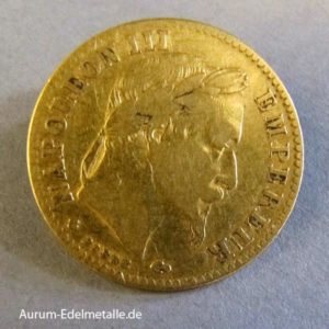 10 Francs Napoleon III 1861-1869 Goldmünzen