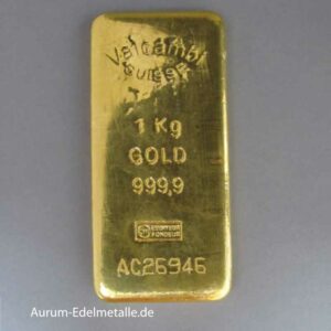 Goldbarren 1 Kg 1000g diverse Hersteller Resale