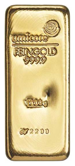 Goldbarren 1000g Feingold 9999 verschiedene Hersteller