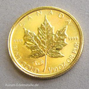 Kanada Maple Leaf 1_10 oz Feingold