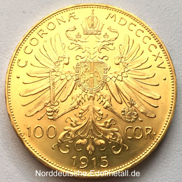 Oesterreich-100-Kronen-Goldmuenze
