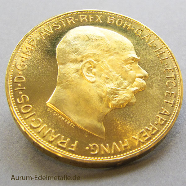 Österreich 100 Kronen Corona Goldmünze 1915