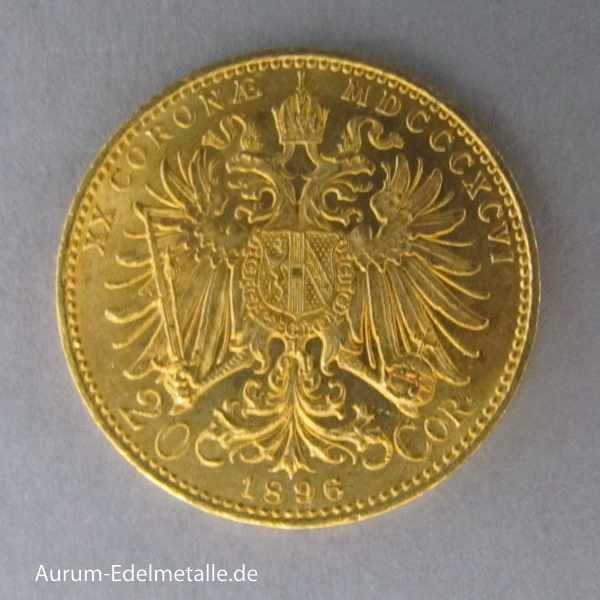 Österreich Goldmünze 20 Kronen Kaiser Franz Joseph 1892-1915