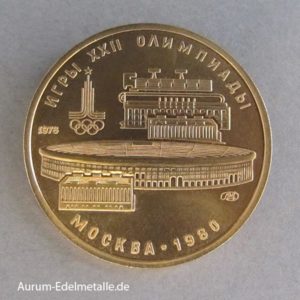 Goldmünze 100 Rubel Olympiade