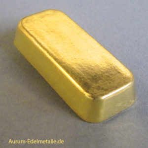 Goldbarren 50 g Gussbarren