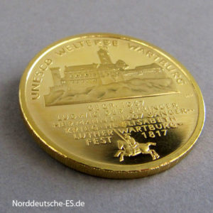 Deutschland 100 Euro 1_2 oz Feingold 9999 Wartburg Weltkultuererbe