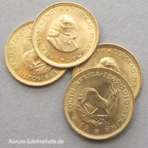 Sued Afrika 1 Rand Goldmünze Südafrika