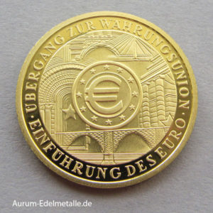 Deutschland 100 Euro Gold 2002 Währungsunion