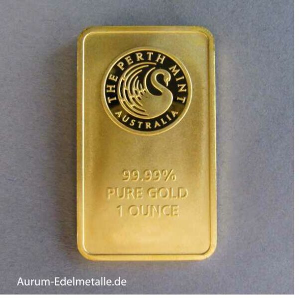 1 Unze Goldbarren Perth Mint