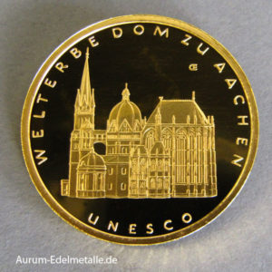 100 Euro UNESCO Welterbe Aachen Gold