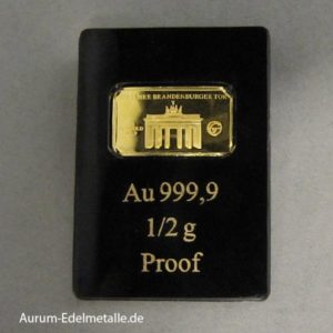 Goldbarren Brandenburger Tor 225 Jahre