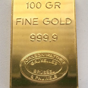 Goldbarren Johnson Matthey 100g Feingold 9999
