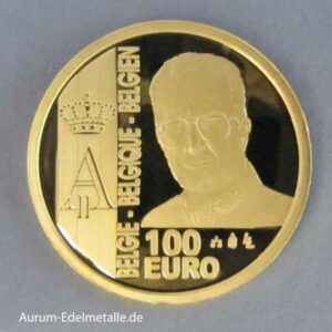100 Euro Belgien 2003 Franc Germinal 1_2 Unze Feingold PP