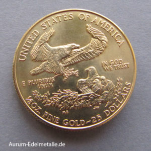 USA Eagle 1_2oz Feingold 25 Dollars