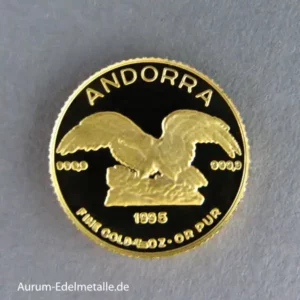 Andorra 5 Diners 1/20 oz Feingold 9999 Adler 1994 PP