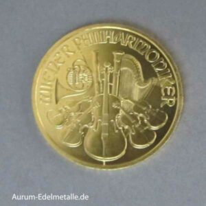 Österreich ¼ oz Wiener Philharmoniker 25 Euro Feingold 9999 Goldmünze