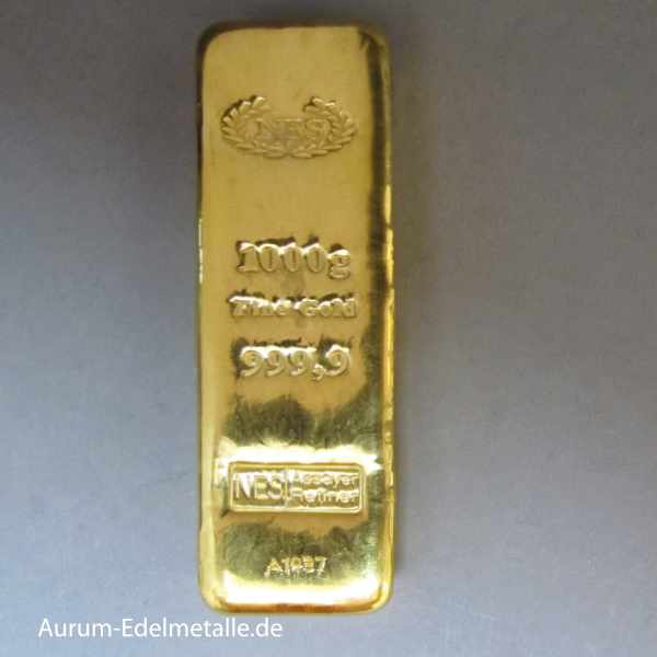 Goldbarren 1Kg Feingold 999.9