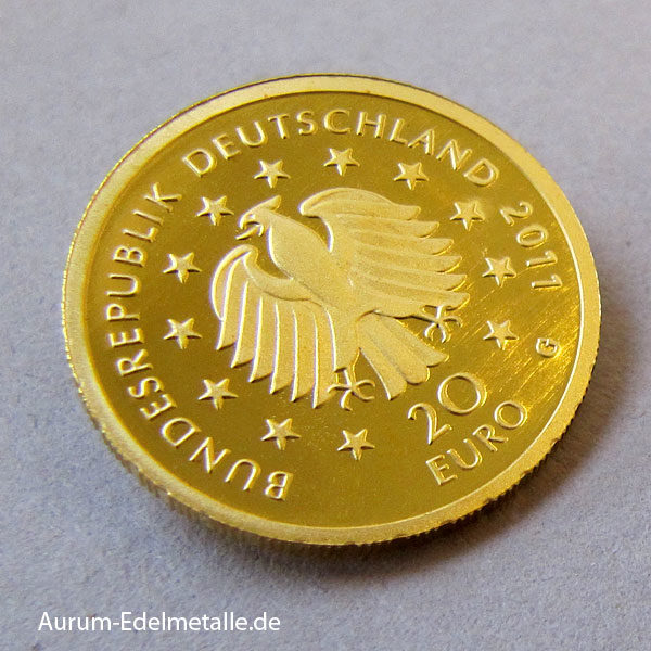 Deutschland 20 Euro Gold Buche Deutscher Wald 2011