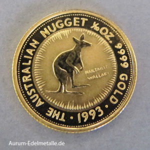 Australien Nugget Kangaroo 1_10 oz Feingold 1993