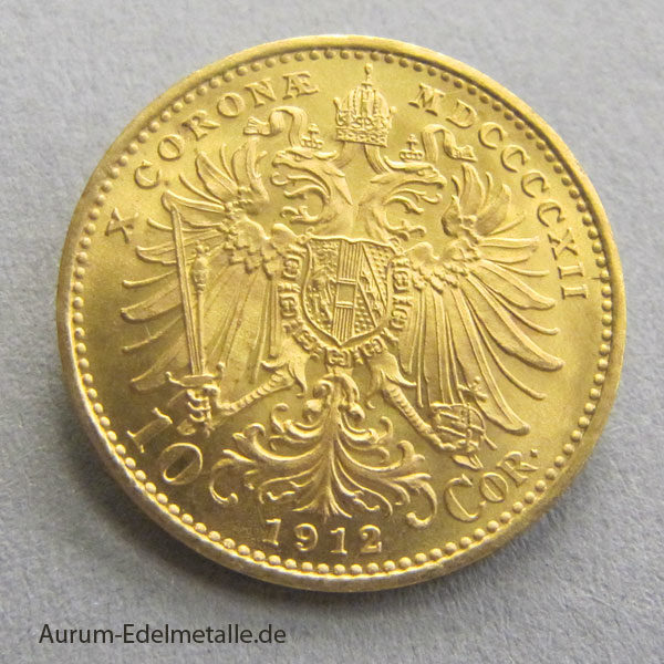 Österreich-10-Kronen-Gold-Franz-Josef-1912 10 Corona