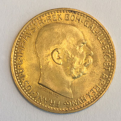 Österreich 10 Kronen Gold Franz Josef 1912, 10 Corona