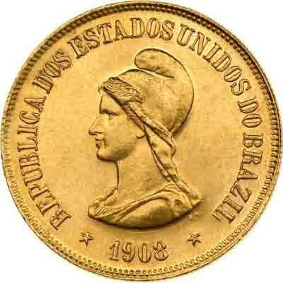 20000 Reis Republik Brasilien, 1908