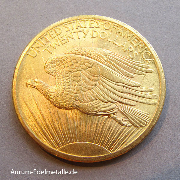 USA 20 Dollars Gold St. Gaudens Double Eagle 1907