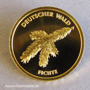20 Euro Goldmünze Deutscher Wald Fichte 2012
