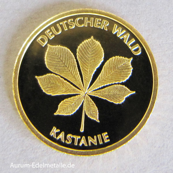 20 Euro Goldmünze Deutscher Wald Kastanie 2014
