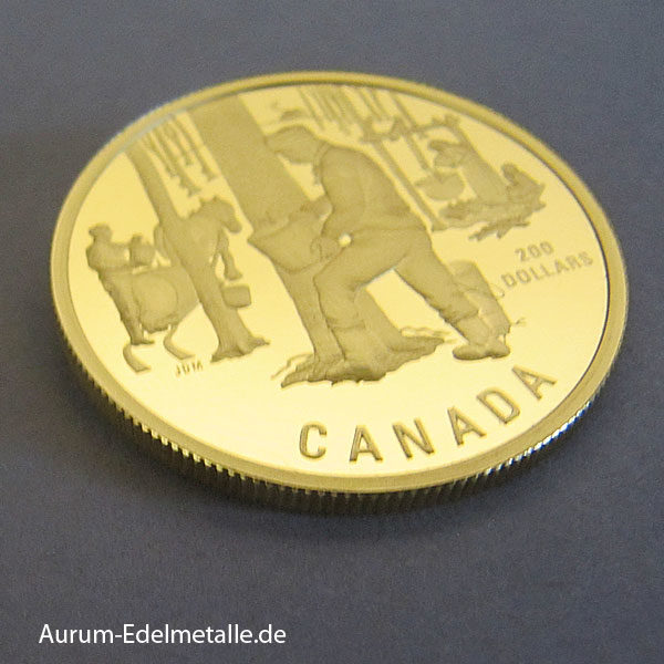 Kanada 200 Dollars Sugaring of Spring 1995 Gold Zertifikat