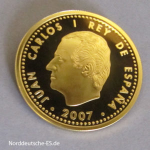 Spanien 200 Euro Goldmünze Tratado de Roma 2007