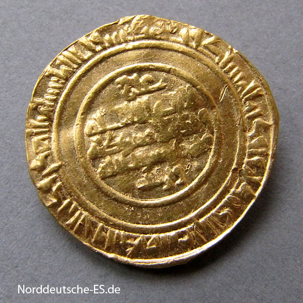 Afrika Gold Dinar 1036-1094 Fatimiden Al Mustansir