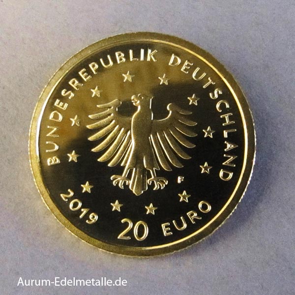 Deutschland 20 Euro Wanderfalke 2019 Gold