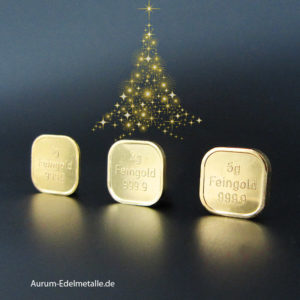 Goldbarren 8 g Weihnachten Geschenk Zertifikat