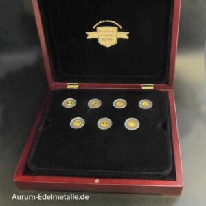 Cuba 5 Pesos 7er Goldmünzen Set Weltwunder der Antike 7 x 1/25 oz