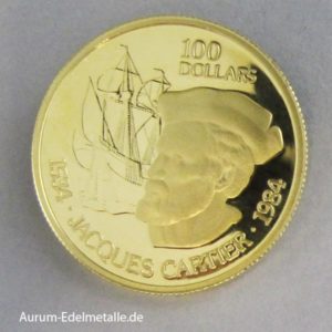 100 Dollars Jacques Cartier 1984