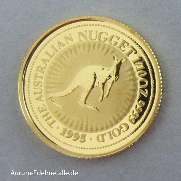 Feingoldmünzen Australian Nugget Kanagroo 1995