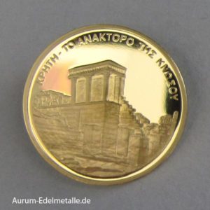 Griechenland 100 Euro Goldmünze 2004 Palast von Knossos