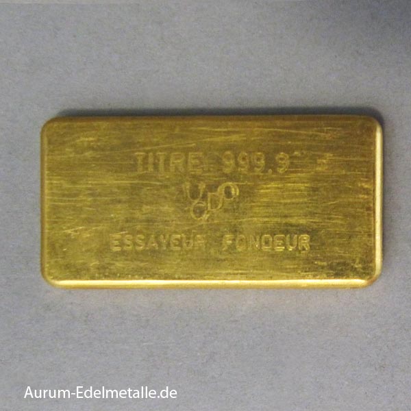 Goldbarren 100 g UGDO Credit Suisse