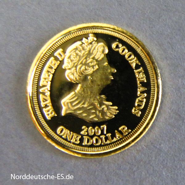 Cook Islands 1 Dollar Sondermünze Slowenien 2007