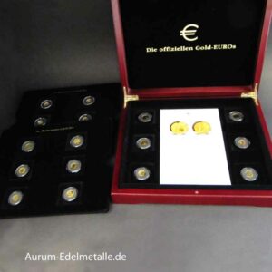 Offiziellen GOLD-EUROs 18 Goldmünzen
