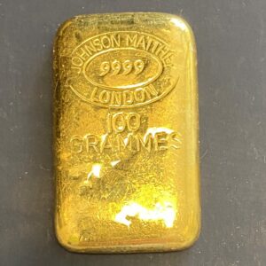 Goldbarren 100g Johnson Matthey London very rare