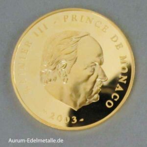 Monaco 100 Euro Goldmünze Polierte Platte Rainier III 2003