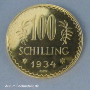Österreich 100 Schilling 1926-1934 Prooflike