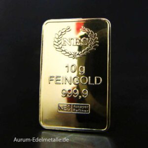 10g Gold 999.9 gepraegt V