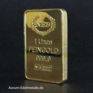 1Unze Goldbarren 999.9 NES Norddeutsche 4