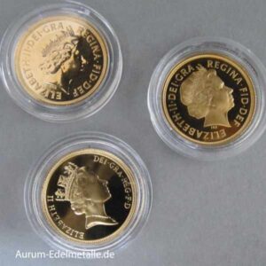 England 1 Pound Sovereign PP Elizabeth II Goldmünze Diverse Jahrgänge