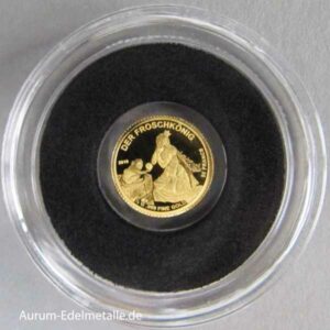 Burundi 50 Francs 0_5g Minigoldmünze Der Froschkönig 2018 Märchen in Gold