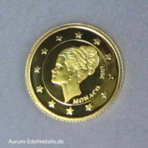Cook Islands 1 Dollar Minigoldmünze 0_5 g Grace Kelly 2007 PP