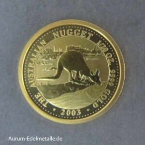 Australien Kangaroo Nugget 1/20 oz Goldmünze 2003